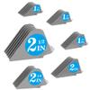 Clipper Guards for Wahl 10 12 14 16 18 20 Hair Clipper Guards 6pcs Extra Long Clipper Guard Attachments 2.5 Inch Clipper Guides Multiple Sizes Universal 2.5", 2.25", 2", 1.75", 1.5", 1.25" (Gray) view 1