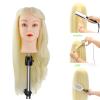 JMHAIR Blonde Mannequin Head with 80% Real Human Hair,28-30inches Long Hair Hairdresser Practice Training Head ,Manikin Cosmetology Makeup Manican Doll Head for Display Braiding Styling Curling view 3