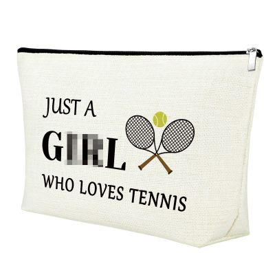 Mxrymvu Tennis Gifts for Tennis Lovers Inspirational Makeup Bag for Sports Player Partners Birthday Gift for Women Graduation Gift for Friends Funny Sports Themed Cosmetic Bag for Coach Team