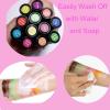 12 Colors Glow In The UV Black Light Face & Body Paint, Black Light Glow Body Paint Makeup Fluorescent Neon Face Painting Crayons Kit for Halloween Costume Holiday Masquerades Club Makeup view 4