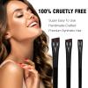 Eyeliner Brush Brow Tint Brushes Eyebrow Brushes Set Fine Angled Point Angled Slanted Tinting Ultra Thin Flat Makeup Premium Eyebrow Precision Gel Professional Soft Synthetic Hairs view 2