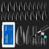 Beetles Gel Nail Tips Almond Medium Shape Summer Nails and Gel Polish 5 in 1 Nail Glue view 1
