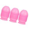 Beavorty 3Pcs Hair Dye Bowl Hair Dyeing Shaker Bowl with Measuring Scale Salon Mixing Cup Tools for Home Barber Shop Pink view 1
