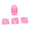 Beavorty 3Pcs Hair Dye Bowl Hair Dyeing Shaker Bowl with Measuring Scale Salon Mixing Cup Tools for Home Barber Shop Pink view 2