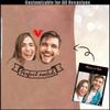 Custom Couples Face Temporary Tattoos Adult for Wedding Anniversary Bachelorette Party, Personalized Tattoos Temporary with Name Text, Funny Temporary Tattoos for Lover view 3