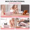 BAGSMART Travel Makeup Bag, Cosmetic Bag Make Up Organizer Case,Large Wide-open Pouch for Women Purse for Toiletries Accessories Brushes Pink view 4