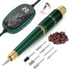 Gefaxi Electric Nail Drill, Portable Electric Nail File Professional 20000rpm Manicure Pedicure Efile Machine with Sanding Bands & Nail Drill Bits for Acrylic, Gel Nails, Home & Salon, Green view 1