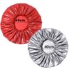 VEABEST jumbo eatra large shower cap for women reusable waterproof, 2 Packs adjustable shower cap bath hair cap for women thick, long hair, locs, braids (Black White Grey Red) view 4
