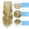 4PCS Clip in Hair Extensions 20 Inch Curly Clip in Long Wavy Thick Full Head Synthetic Hair Extensions Double Weft Soft Natural Hair Extension Hairpieces for Women 190g view 3