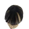 100% Human Hair Topper For Women Thin Breathable Middle Part Straight Hair with 3D Air Bangs Wiglets Hairpieces (Natural Color) view 2