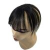 100% Human Hair Topper For Women Thin Breathable Middle Part Straight Hair with 3D Air Bangs Wiglets Hairpieces (Natural Color) view 3
