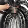 100% Human Hair Topper For Women Thin Breathable Middle Part Straight Hair with 3D Air Bangs Wiglets Hairpieces (Natural Color) view 4