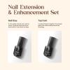 beetles Gel Polish 2 in 1 Nail Glue Base Gel and No Wipe Top Coat Kit and Gel Nail Tips Kit 500Pcs view 4