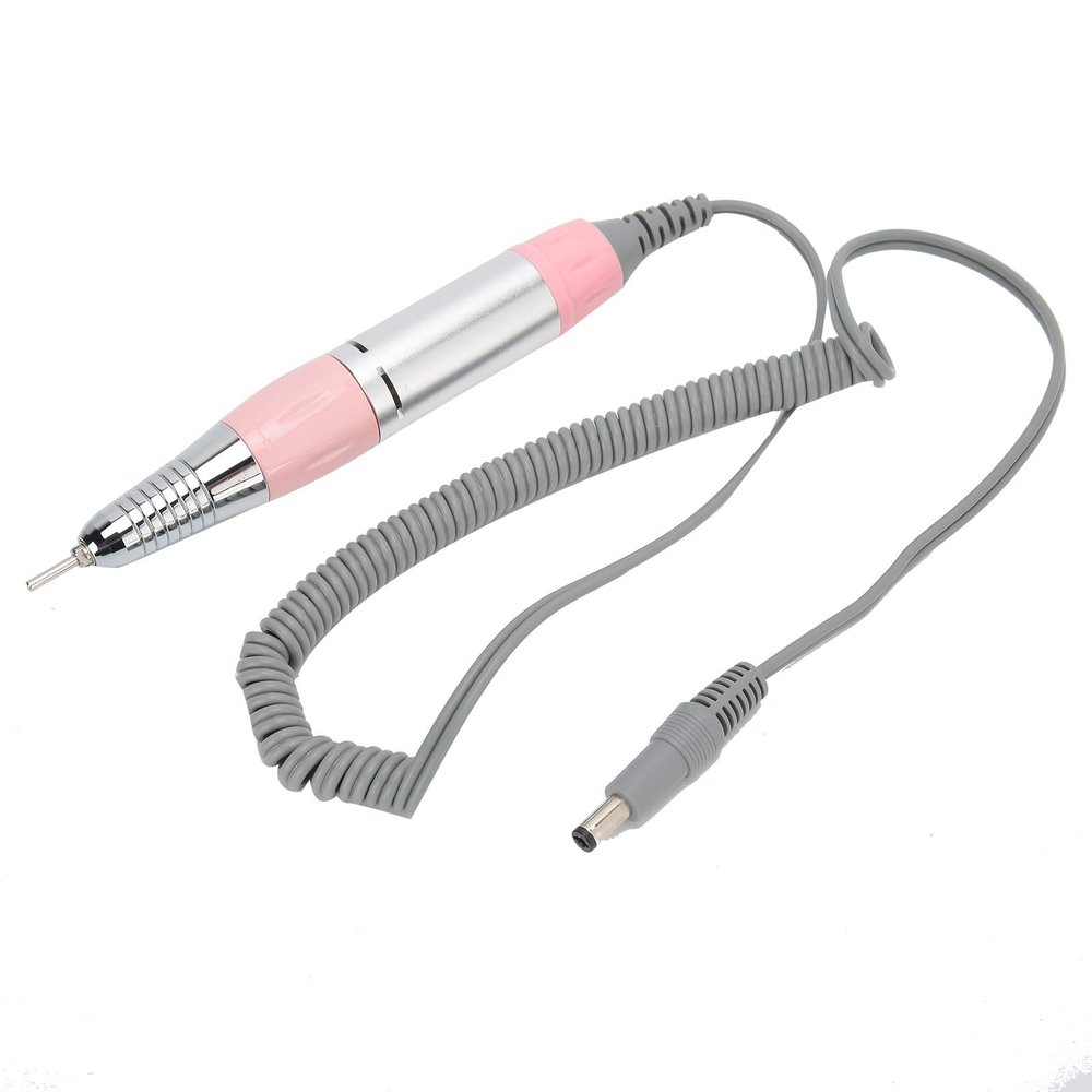 Electronic Nail File Handle, Replacement Handle for Electric Nail Drill Machine Nail Polisher Grinder Handpiece Manicure Pedicure Machine for Acrylic Nails Gel Polishing Shape Tools (Pink)