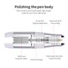 Electronic Nail File Handle, Replacement Handle for Electric Nail Drill Machine Nail Polisher Grinder Handpiece Manicure Pedicure Machine for Acrylic Nails Gel Polishing Shape Tools (Silver) view 4