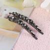 LALAFINA 4pcs Black Crystal Hair Clips for Women and Girls Elegant Temperament Barrettes and Stylish Accessories for Various Dress-ups view 3