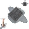 Lazy Foot Scrubbing Brush, Shower Foot Scrubber Mat with Nonslip Suction Cups Shower Foot Cleaner Feet Cleaner Washer Brush Foot Dead Skin Callus Remover Foot Massager Mat for Men and Women, Grey view 1