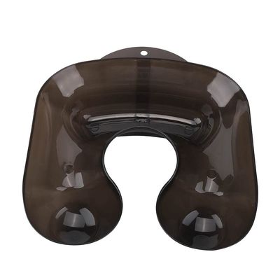 Salon Neck Tray, Large Beauty Barber Neck Tray Spill Shoulder Perm Container Protector Perm Neck Tray(transparent black)
