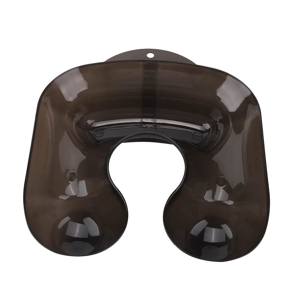 Salon Neck Tray, Large Beauty Barber Neck Tray Spill Shoulder Perm Container Protector Perm Neck Tray(transparent black)