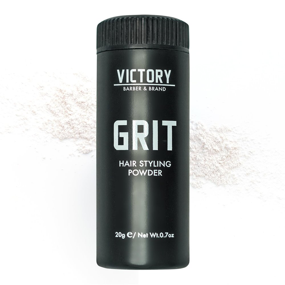 Victory Barber & Brand Grit Styling Powder for Men Mens Hair Products Made in the USA | Composite Clay Styling Powder | 0.35 oz