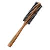Terra Distribution Natural Boar Bristle Round Brush [Made in Japan] Olive Oil Blended Bristles as Beauty Essence view 1