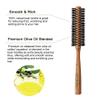 Terra Distribution Natural Boar Bristle Round Brush [Made in Japan] Olive Oil Blended Bristles as Beauty Essence view 2