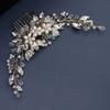 Rhinestone Pearl Wedding Hair Side Comb, Sinide Handmade Crystal Wedding Hair Barrette Bridal Hair Accessories Headpiece Comb Barrette for Women Ladies Vintage Hair Barrette Bridesmaids Headpiece view 3