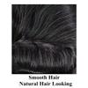 Toupee for Men Hair Replcement System Mens Toupee Full Poly Thin Skin Human Hair Piece All PU Injection Toupee Hair Systems (8X10", JET BLACK 1#) view 3