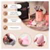 BS-MALL Makeup Brushes Premium Synthetic Foundation Powder Concealers Eye Shadows Makeup 14 Pcs Brush Set, Pink Set, with Case view 2