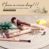 BS-MALL Makeup Brushes Premium Synthetic Foundation Powder Concealers Eye Shadows Makeup 14 Pcs Brush Set, Pink Set, with Case view 3