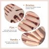 BS-MALL Makeup Brushes Premium Synthetic Foundation Powder Concealers Eye Shadows Makeup 14 Pcs Brush Set, Pink Set, with Case view 4