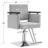 BarberPub Classic Hydraulic Barber Chair Salon Chair Beauty Spa Styling Salon Equipment 8803 (Grey) view 2