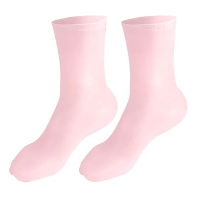 Healifty 1pair Moisturizing Sock Elastic Foot Care Socks for Women Hydrating Treatment for Dry Cracked Heels Premium Sebs Material for Overnight Use