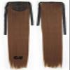 22" Ribbon Synthetic Ponytail Tie Up Long Straight Steel Comb Hairpiece 33 Kinds Of Color Available, 80G/Pc RP666 Color F22-613 22inches view 4