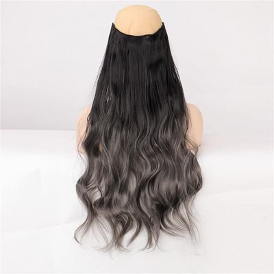 5 Hair Clips Synthetic Hair Long Straight Clips Hair Extensions Natural Wigs For Women High Hair Pieces 1B-H