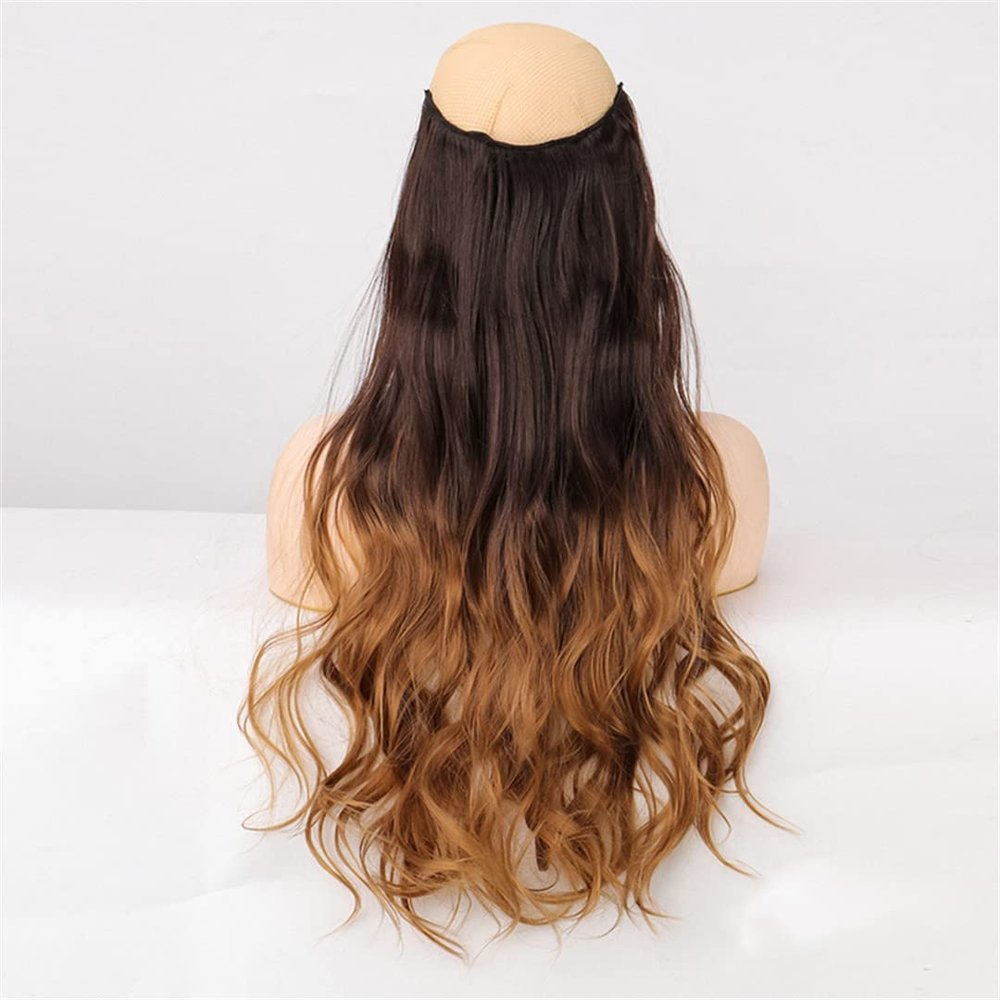 5 Hair Clips Synthetic Hair Long Straight Clips Hair Extensions Natural Wigs For Women High Hair Pieces 8T27