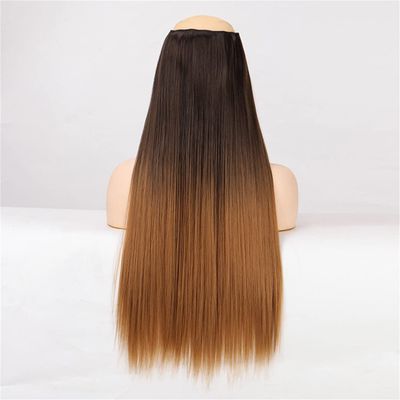 5 Hair Clips Synthetic Hair Long Straight Clips Hair Extensions Natural Wigs For Women High Hair Pieces 8T271