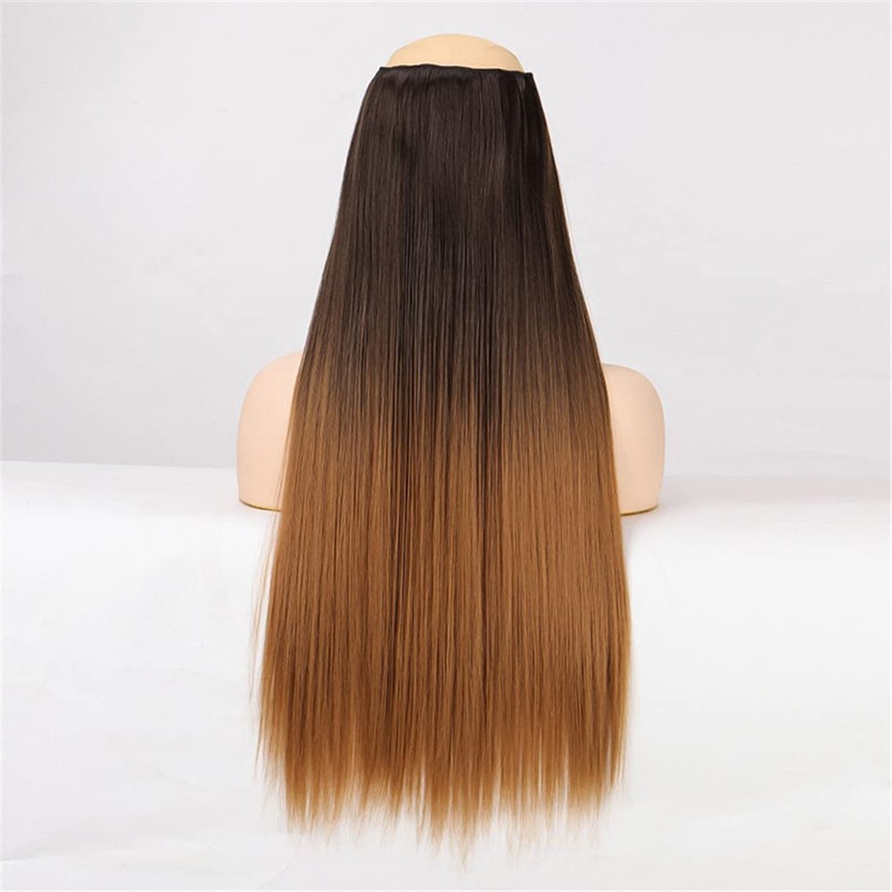 5 Hair Clips Synthetic Hair Long Straight Clips Hair Extensions Natural Wigs For Women High Hair Pieces 8T271