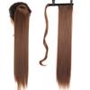 18/28Inch Claw Clip On Ponytail Hair Extension For Women Long Wavy/Straight Brown Synthetic Tail Hair Hairpiece P1B27 24inches view 1