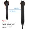 55 85Cm Synthetic Ponytail Long Straight Wine Red Blonde Tail Hair Extensions Heat Horsetail Hairpiece 13-613 34inches view 4