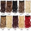 5 Hair Clips Synthetic Hair Long Straight Clips Hair Extensions Natural Wigs For Women High Hair Pieces 1B-113 view 4