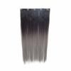 22" Long Straight Synthetic Hair Extension 5 Clips In Hair Weave One Slice Two Tone Hairpieces 9 Colors, 50G/Pc FCW666 613TPink 22inches view 4