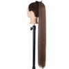 55 85Cm Synthetic Ponytail Long Straight Wine Red Blonde Tail Hair Extensions Heat Horsetail Hairpiece 13-2-30 34inches view 1
