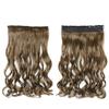 22Inch 5 Clips In One Piece Long Straight Hair For White Women Hair Synthetic Hairpiece Extensions Brown Green Pink SG88 10 22inches view 1