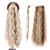 18/28Inch Claw Clip On Ponytail Hair Extension For Women Long Wavy/Straight Brown Synthetic Tail Hair Hairpiece #99 32inches view 1