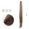 18/28Inch Claw Clip On Ponytail Hair Extension For Women Long Wavy/Straight Brown Synthetic Tail Hair Hairpiece #99 32inches view 4