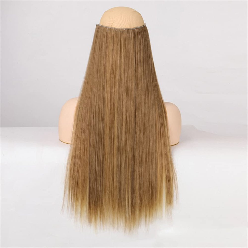 5 Hair Clips Synthetic Hair Long Straight Clips Hair Extensions Natural Wigs For Women High Hair Pieces 18H613