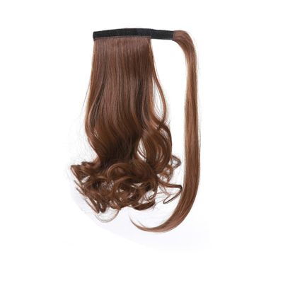 26Inch Long Straight Wrap Around Clip In Ponytail Hair Extension Synthetic Heat Women's Ponytail Hairpiece NMW003-4 1 PC