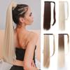 26Inch Long Straight Wrap Around Clip In Ponytail Hair Extension Synthetic Heat Women's Ponytail Hairpiece NMW003-4 1 PC view 2