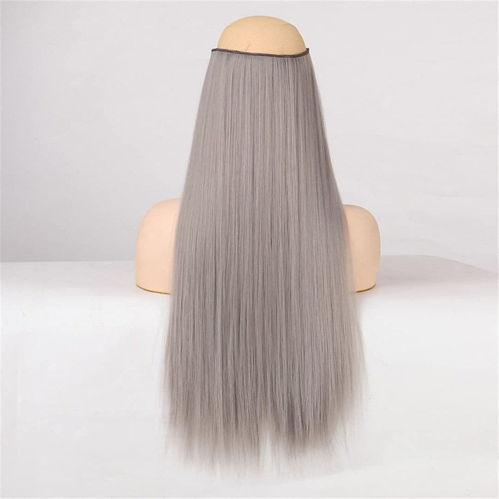 5 Hair Clips Synthetic Hair Long Straight Clips Hair Extensions Natural Wigs For Women High Hair Pieces 171